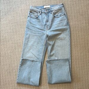 Abercrombie & Fitch Light Blue Wide Leg Jeans